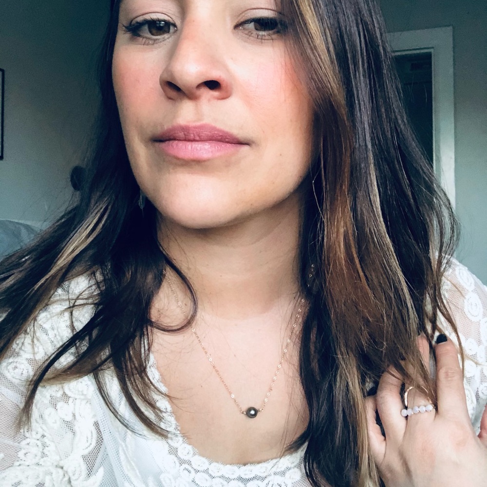 Tahitian Pearl gold-filled necklace